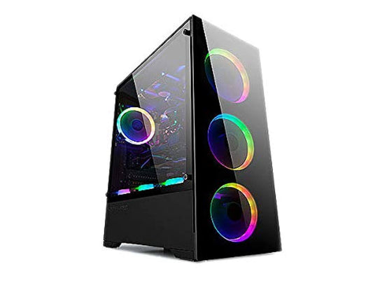 B-Voguish Full Tempered Glass Dual Chamber Layout Mid Tower Case
